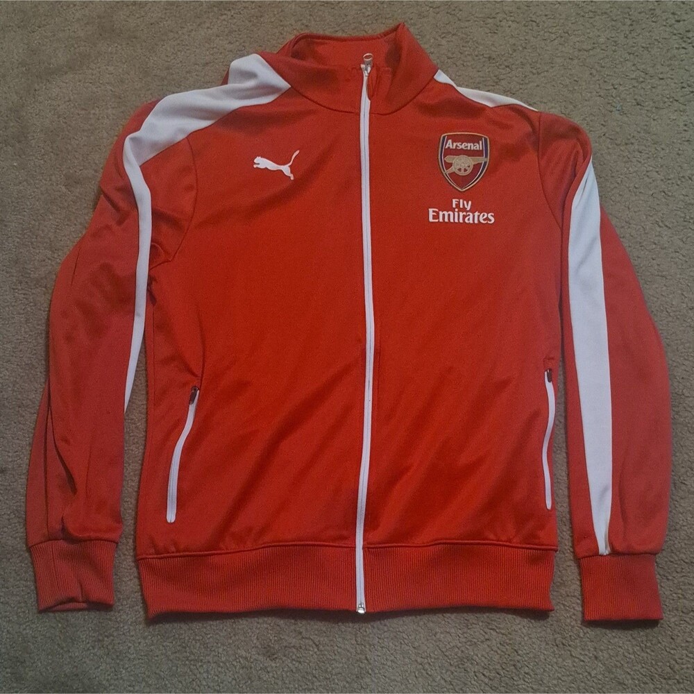 Arsenal Puma Jacket 2014-15 Mens Medium Vintage T7 Football Training Full-zip